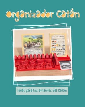 Organizador piezas y cartas para jugador de Catán